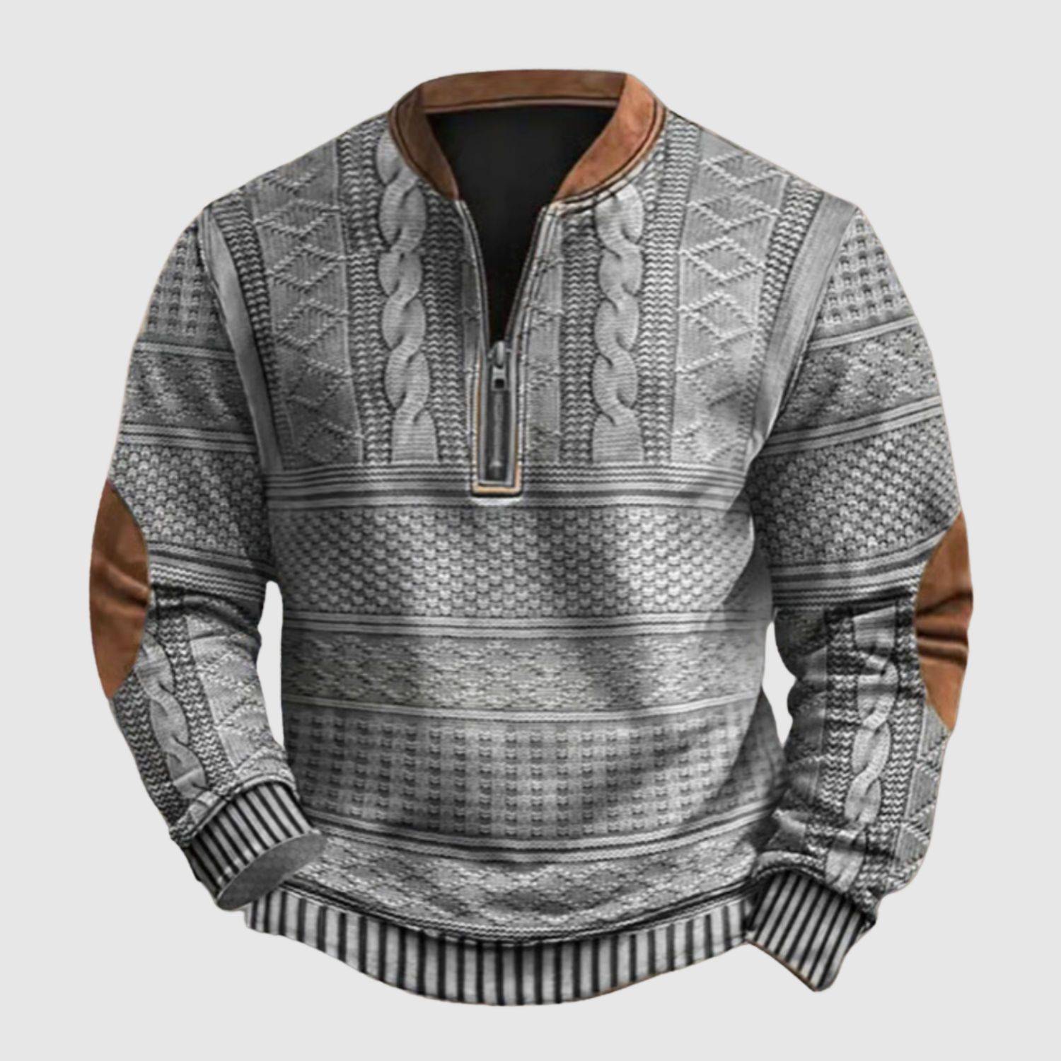 Daniel – Rustikální svetr s půlzipem