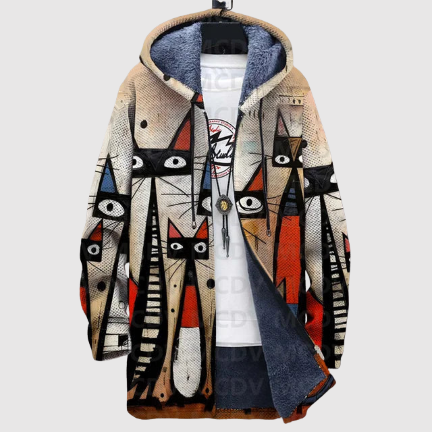 Saša – Mikina s kočičím motivem a zlatými odstíny