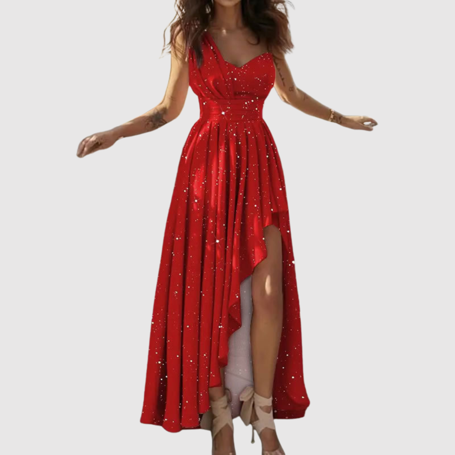 Eliška – Romantická maxi šaty s rozparkem