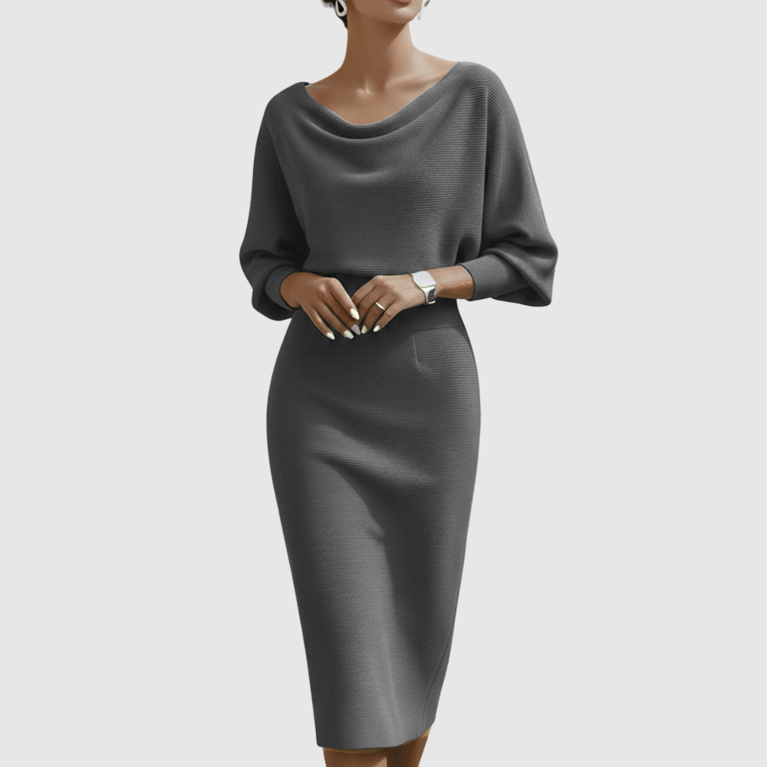 Eliška – Elegantní šaty s klesajícím dekoltem