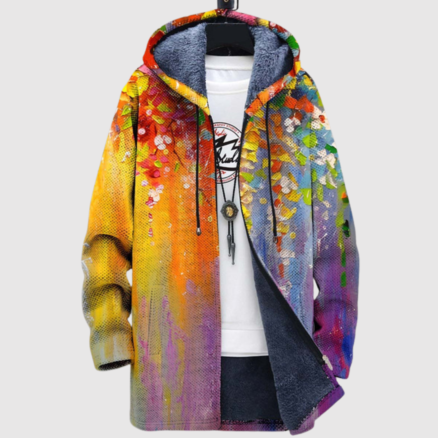 Saša – Mikina s barevnými blokovými vzory