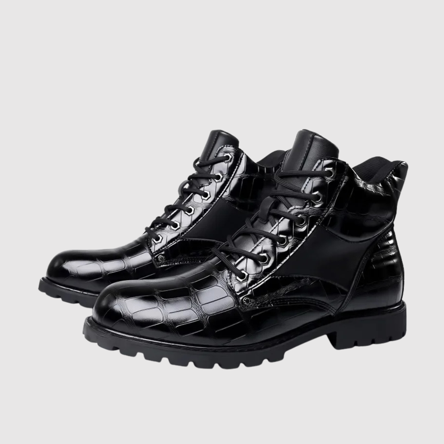 Oskar – Robustní Kožená Botka s Ohnutým Povrchem