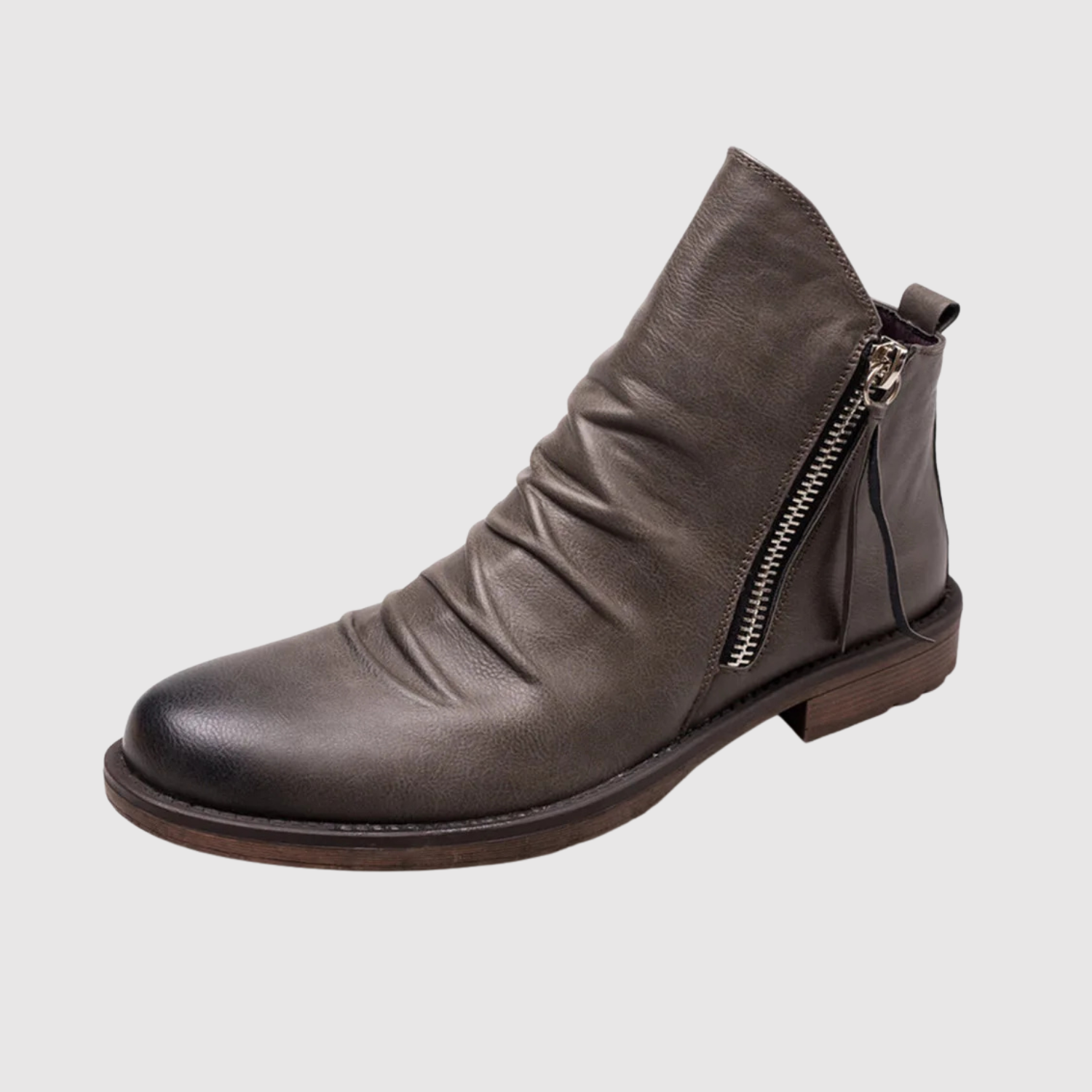 Oskar – Kožené Chelsea boty se zipem