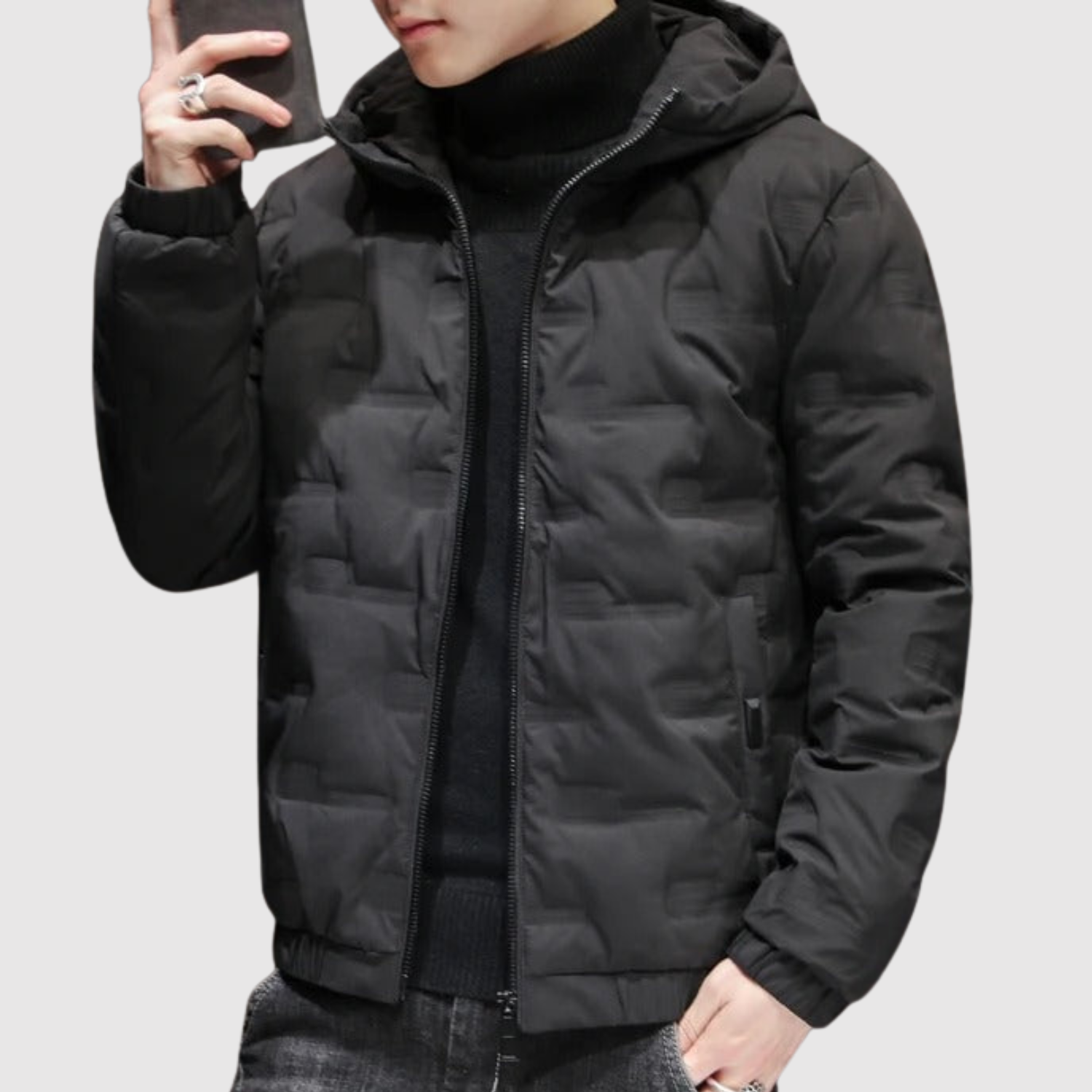 Marek – Teplá zimní bunda s rovnými liniemi