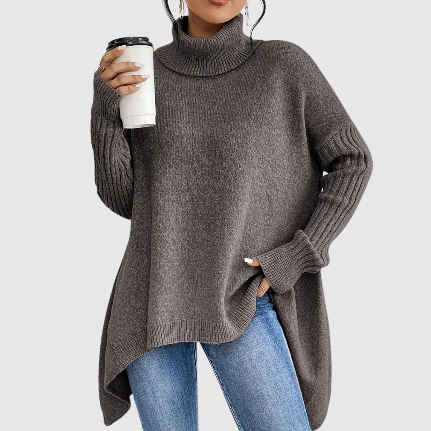 Nora – Dlouhý svetr s rolákem