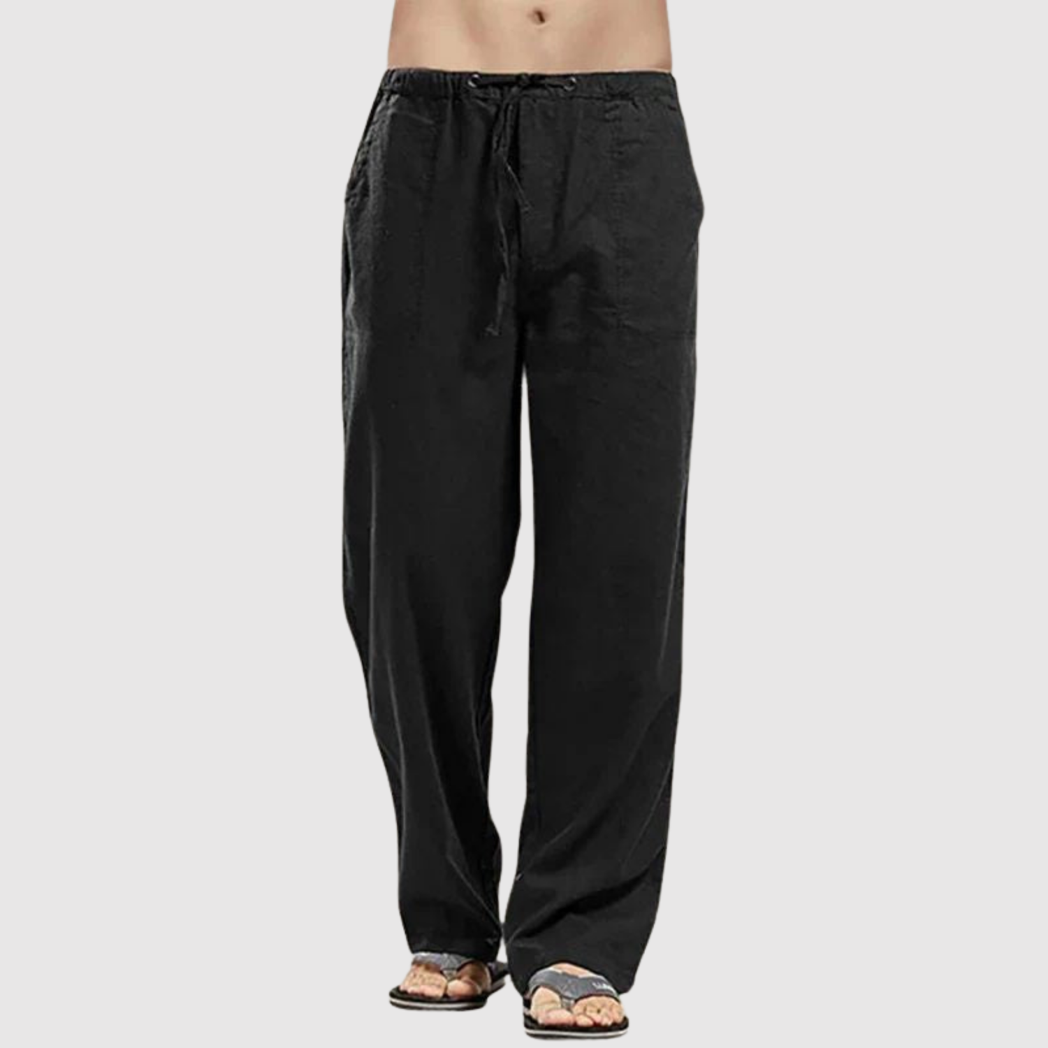 Leo – Klasické lněné kalhoty s pohodlným střihem