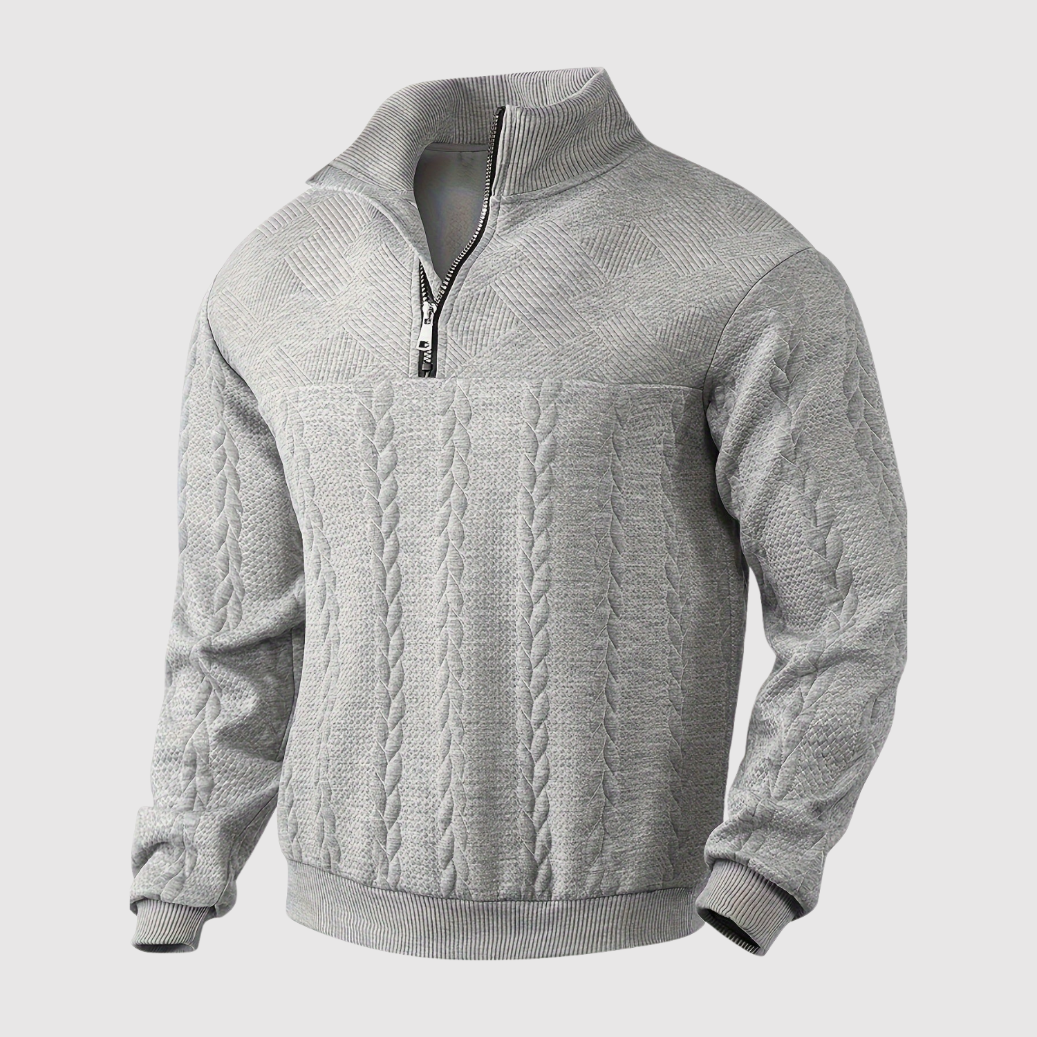 Daniel – Poloviční zip svetr v klasickém designu