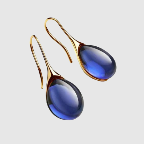 Elisa – Visací náušnice s krystalovými kapkami