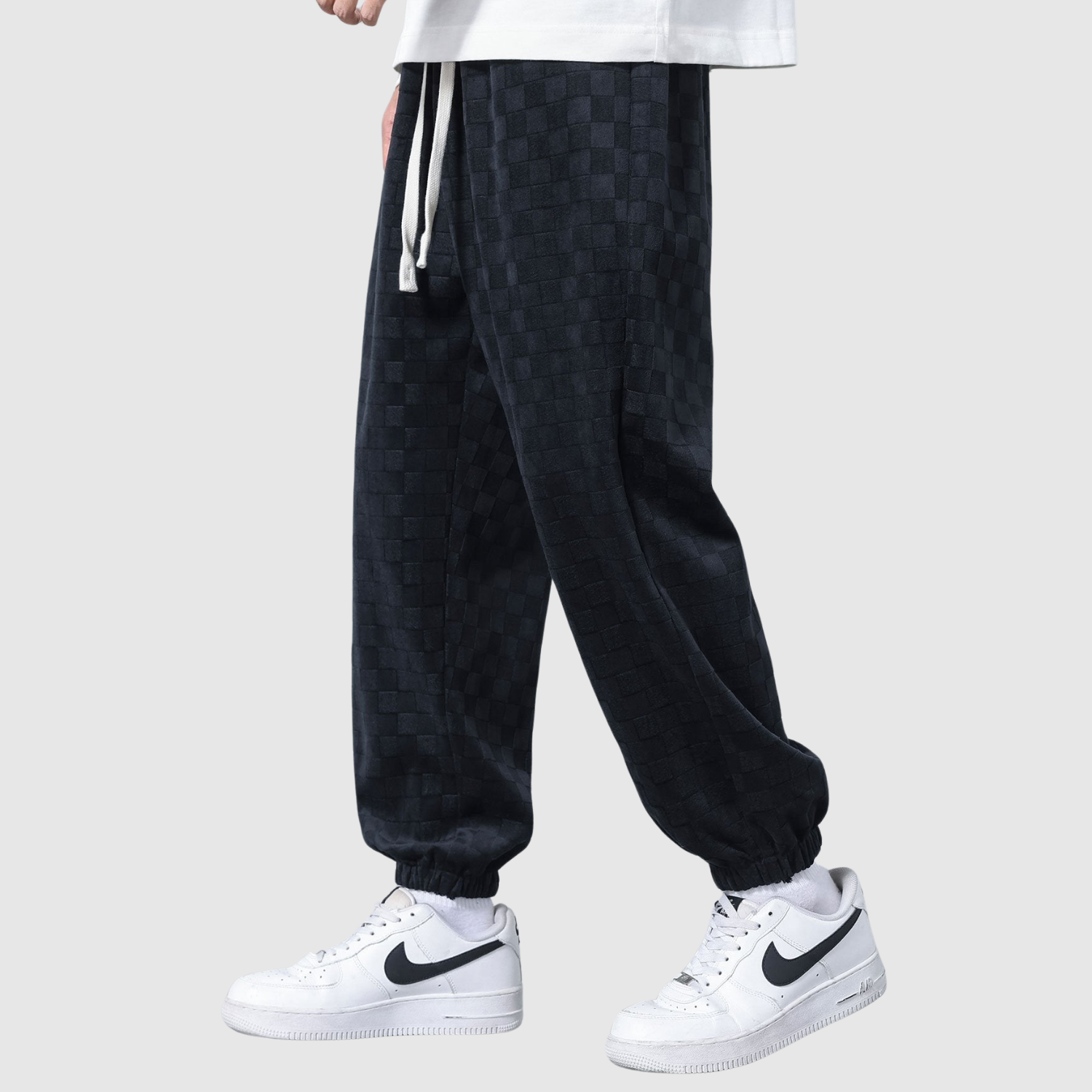 Denis – Joggingové kalhoty s kostkovaným vzorem