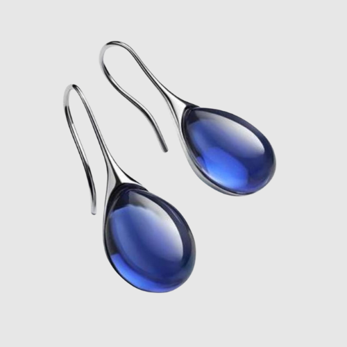 Elisa – Visací náušnice s krystalovými kapkami