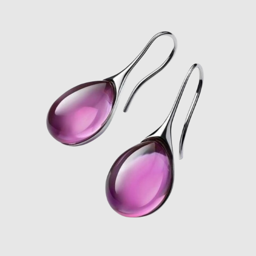 Elisa – Visací náušnice s krystalovými kapkami