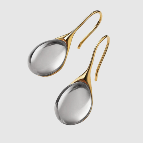 Elisa – Visací náušnice s krystalovými kapkami