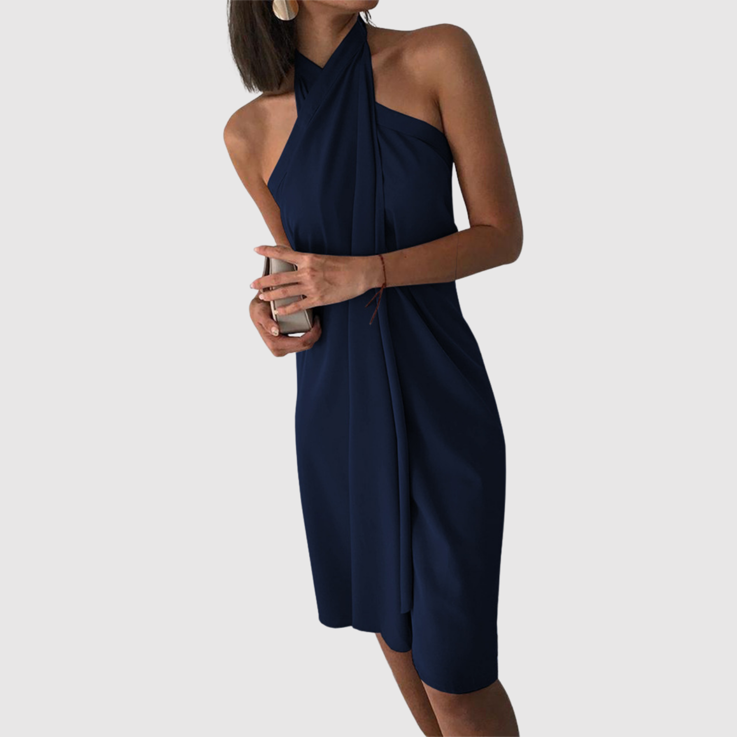 Eliška – Šik halter šaty s volným střihem