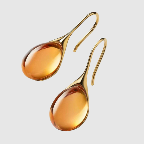 Elisa – Visací náušnice s krystalovými kapkami