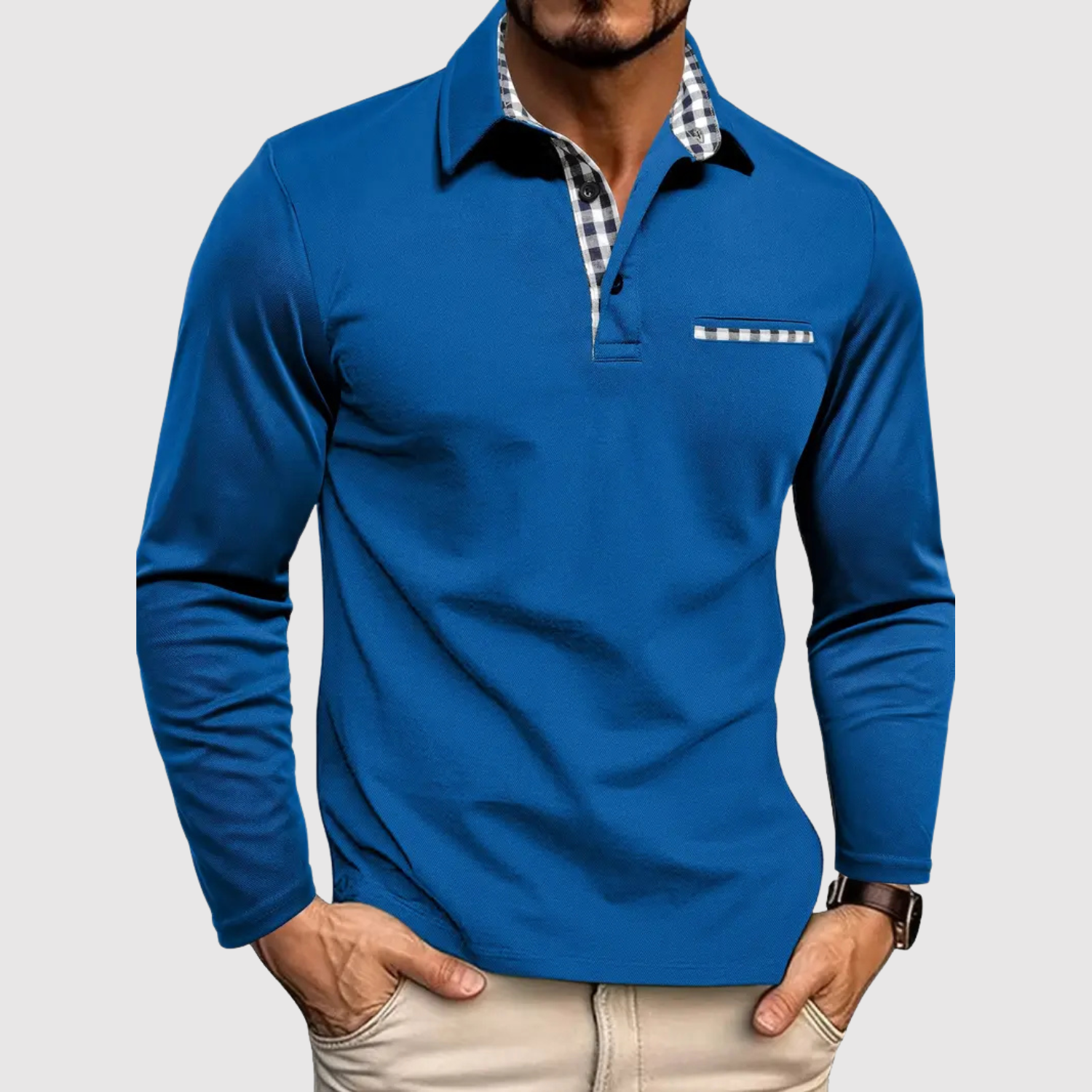 Adrian – Sportovně elegantní košile s límcem a zipem