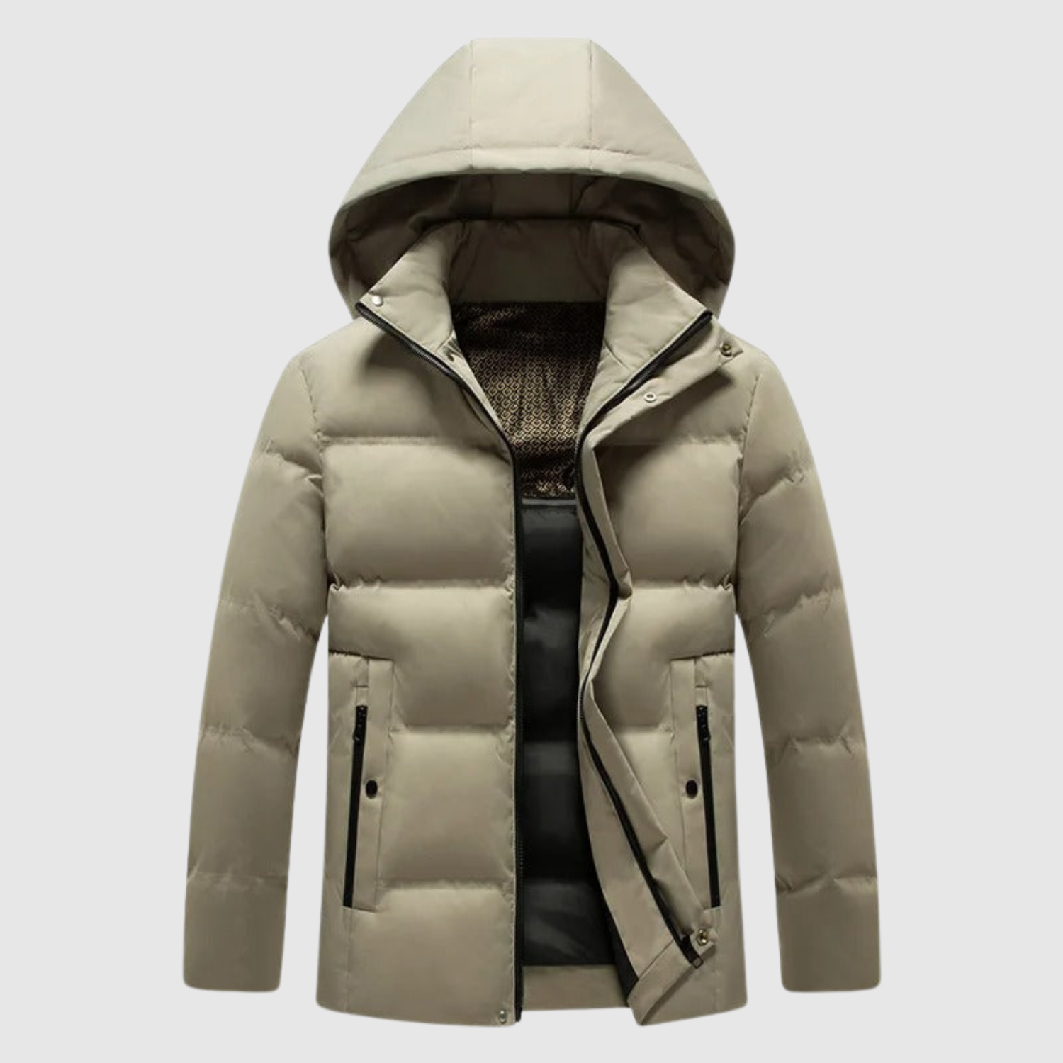 Marek – Péřová zimní bunda s vysokým límcem a teplou kapucí
