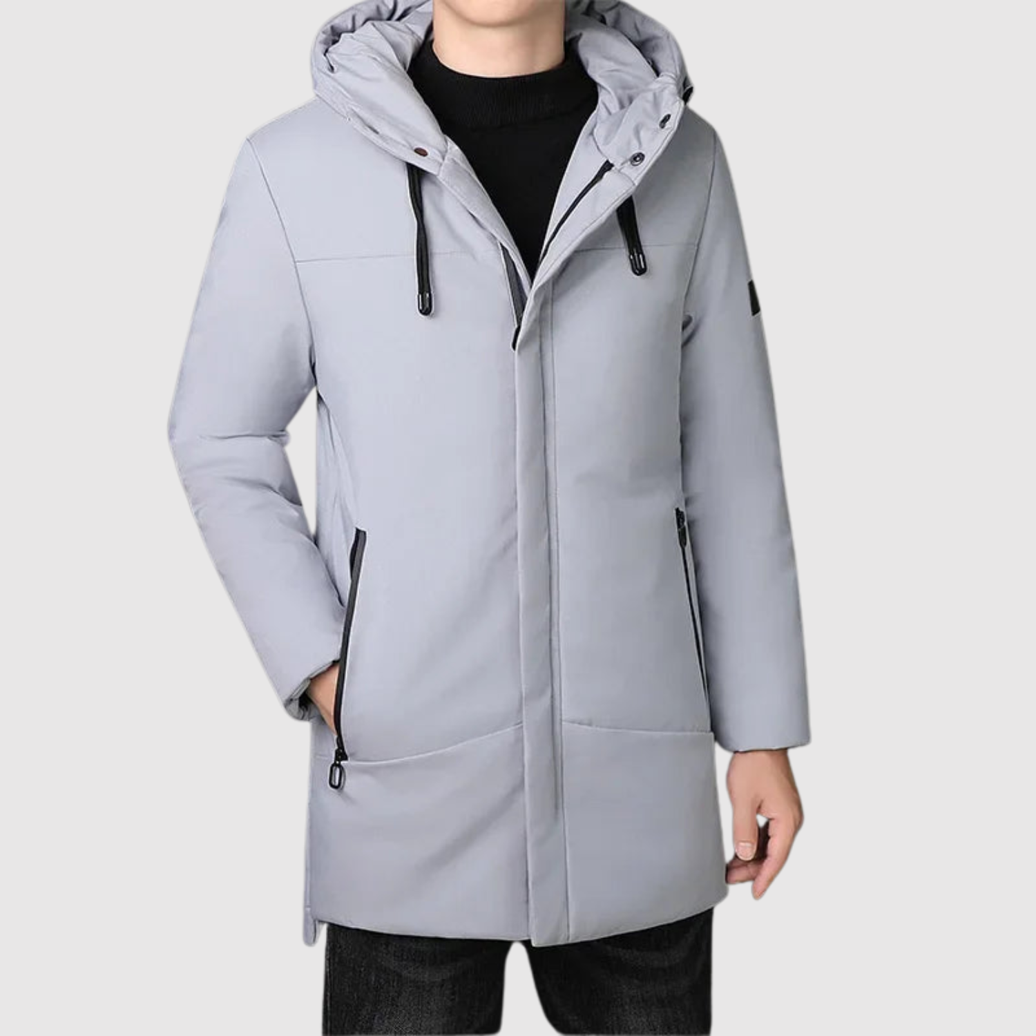 Marek – Dlouhá zimní bunda s minimalistickým designem