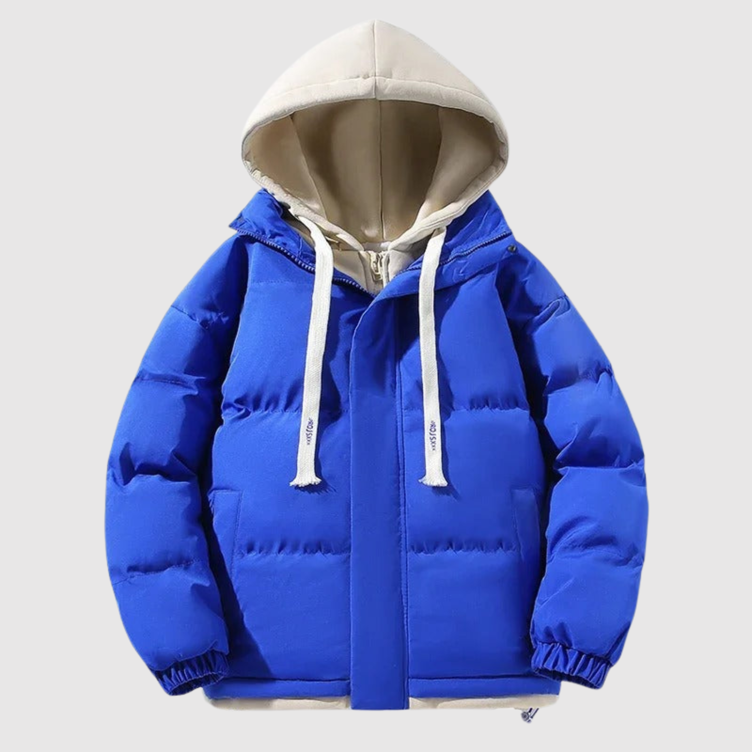 Marek – Péřová bunda s kapucí a kontrastními detaily