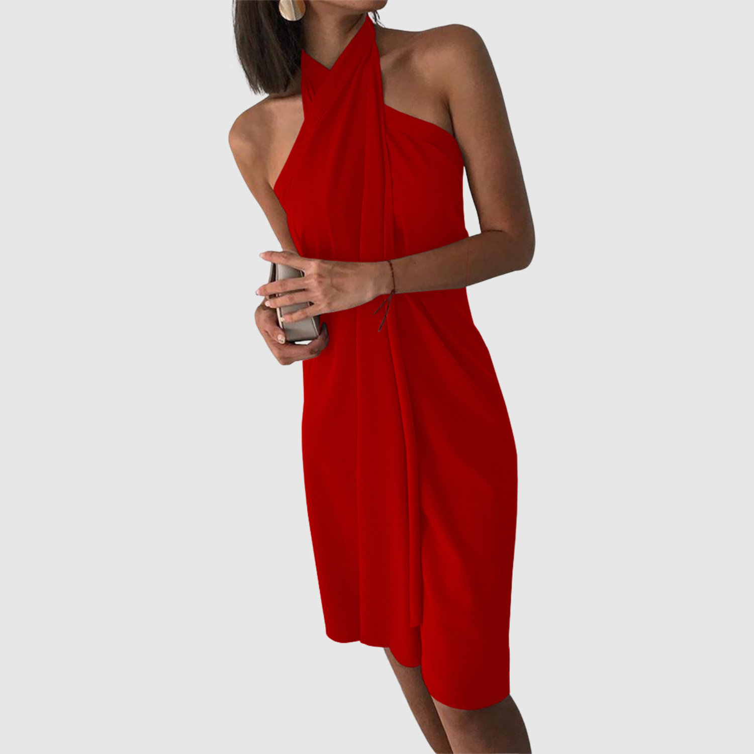 Eliška – Šik halter šaty s volným střihem