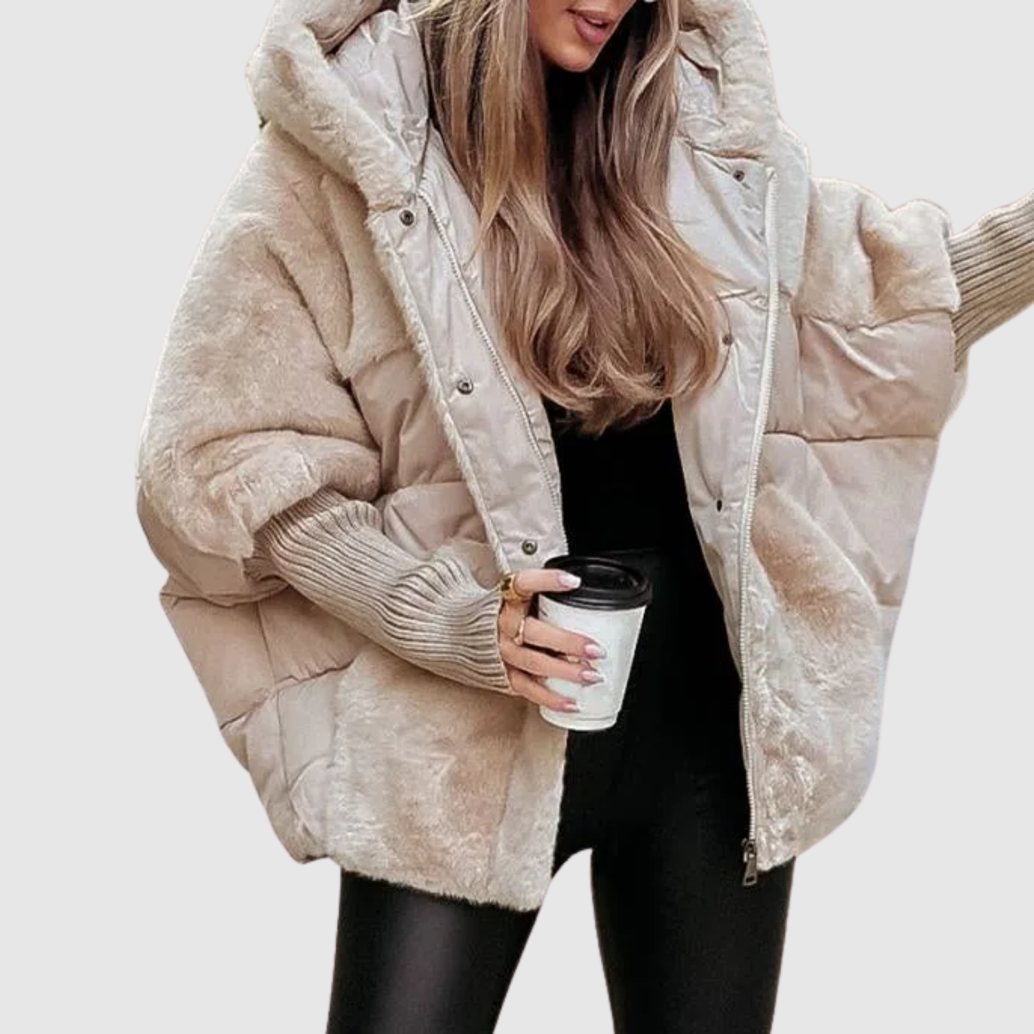 Jelena – Krátká teddy bunda s objemem