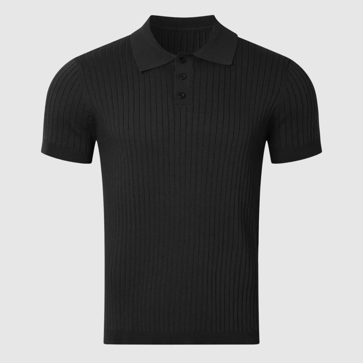 Adrian – Rybí pletené polo s knoflíky