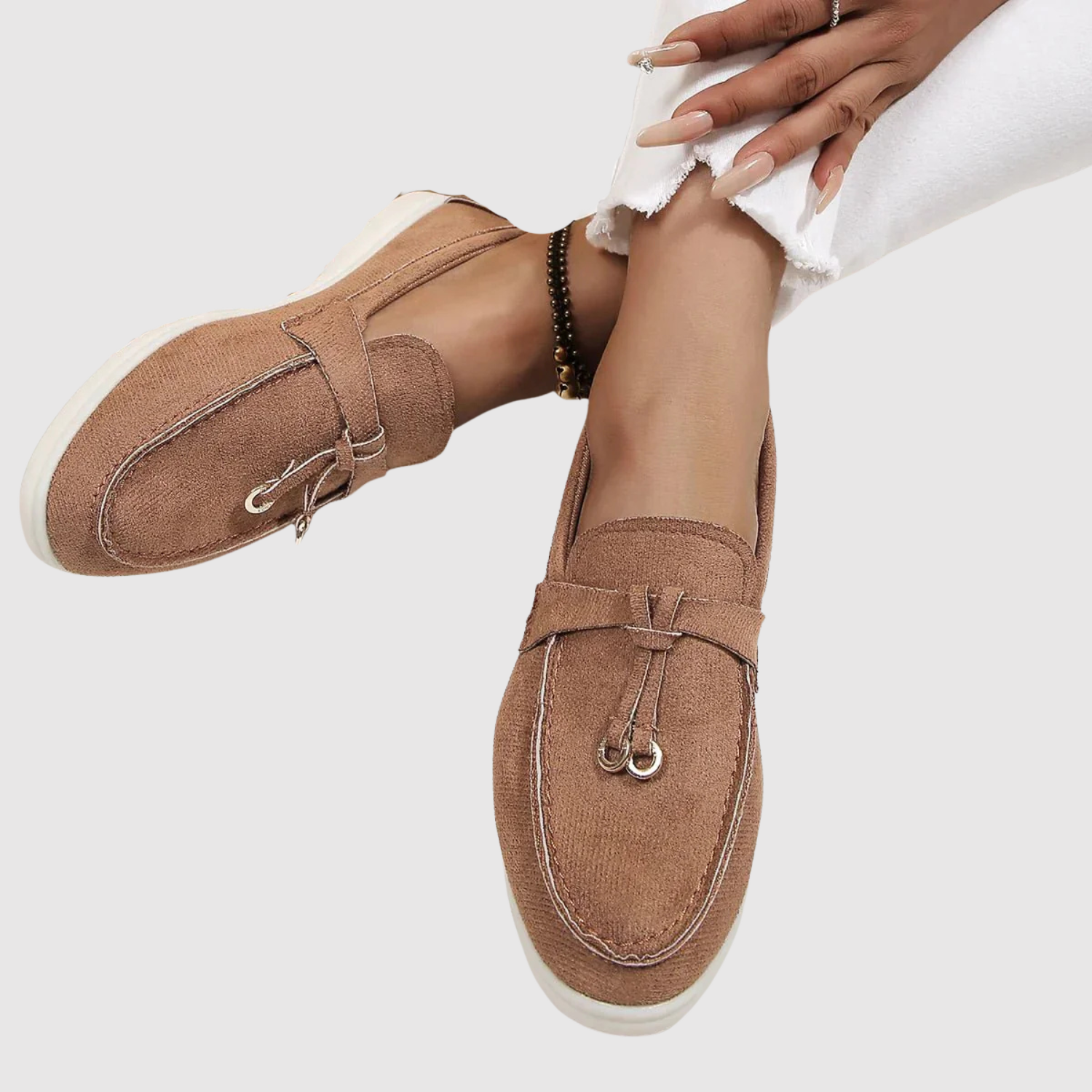 Lara – Pohodlné plátěné loafers s elegantními detaily