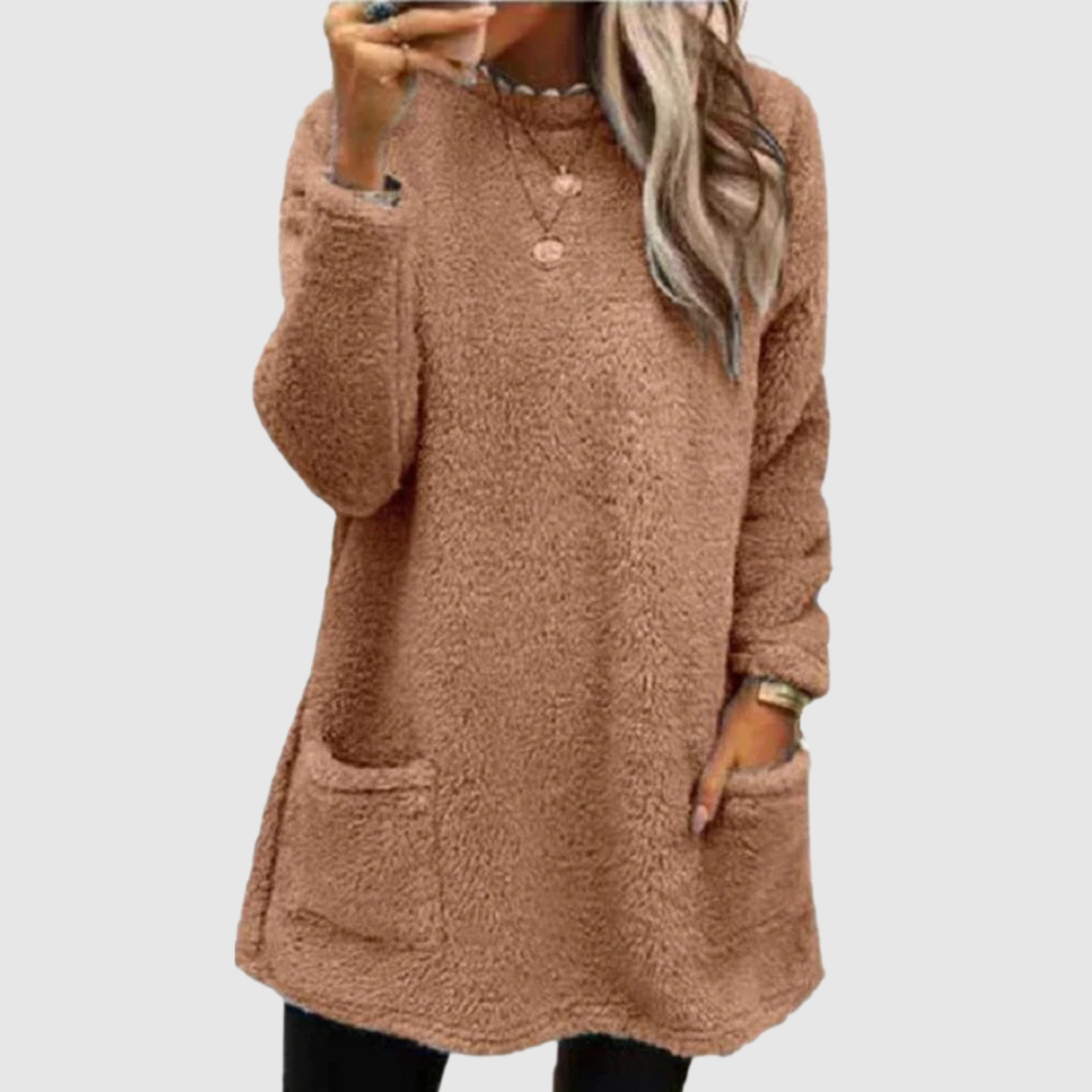 Nora – Dlouhá mikina s měkkým fleece