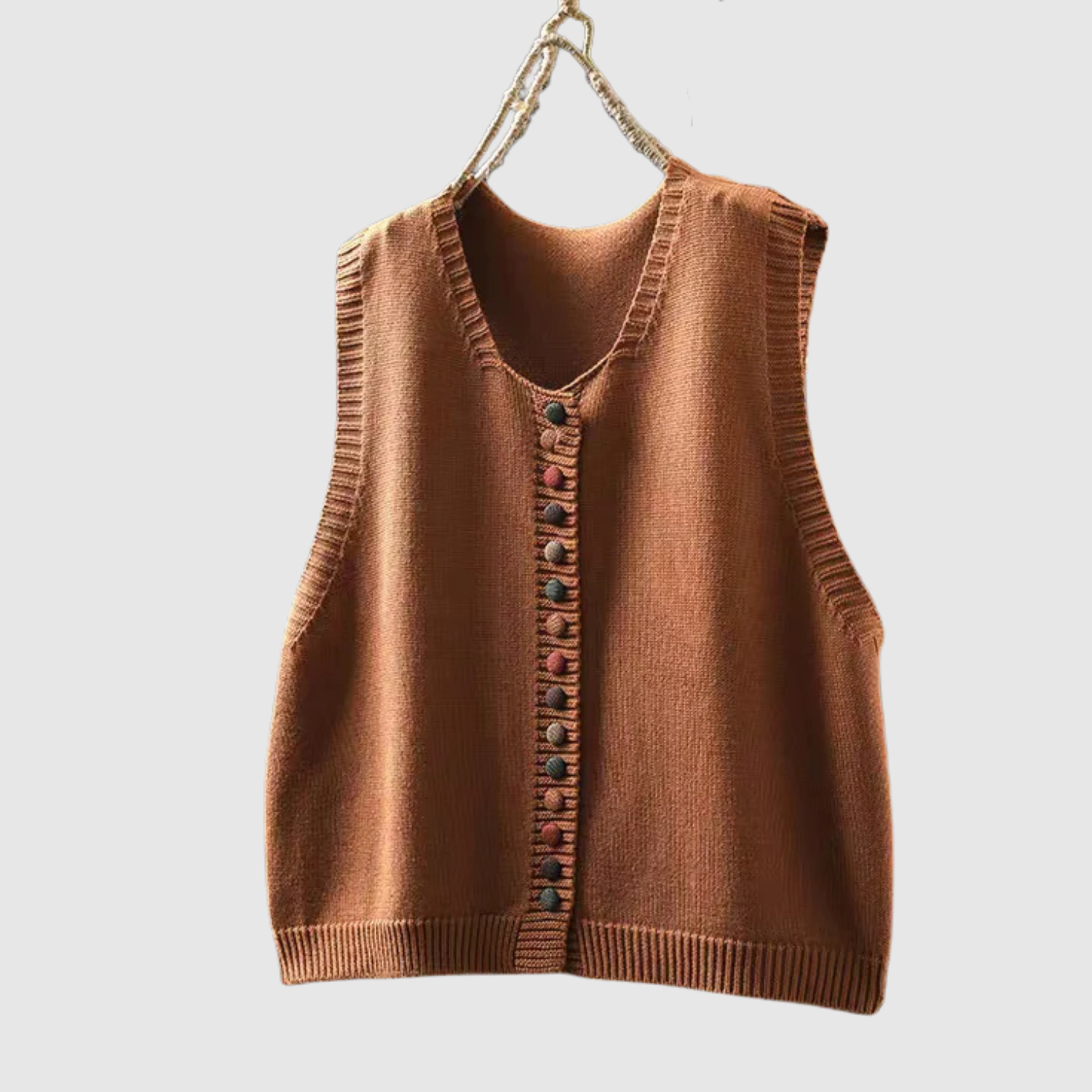 Nora - Boho kardigan s knoflíky a vintage detaily