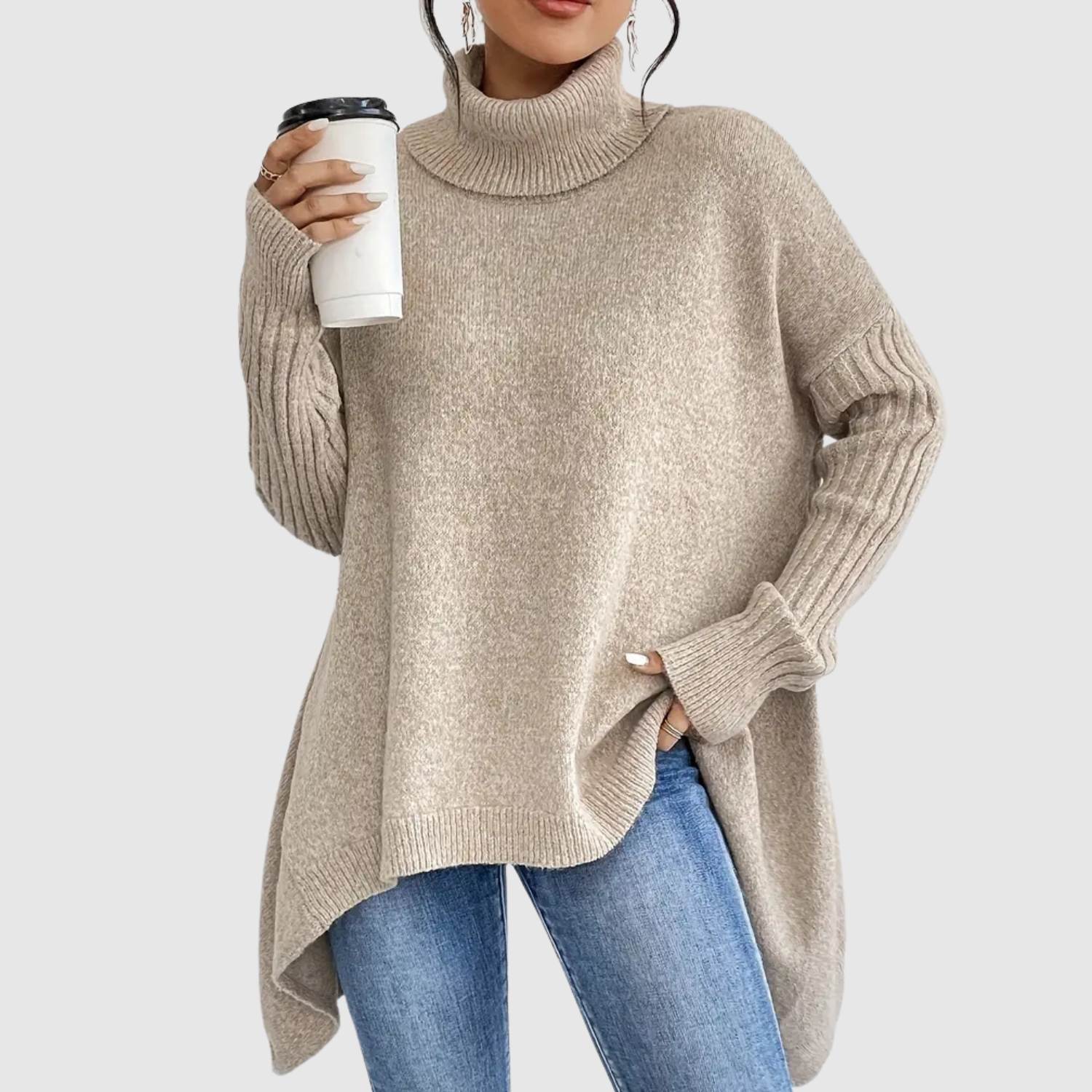 Nora – Dlouhý svetr s rolákem