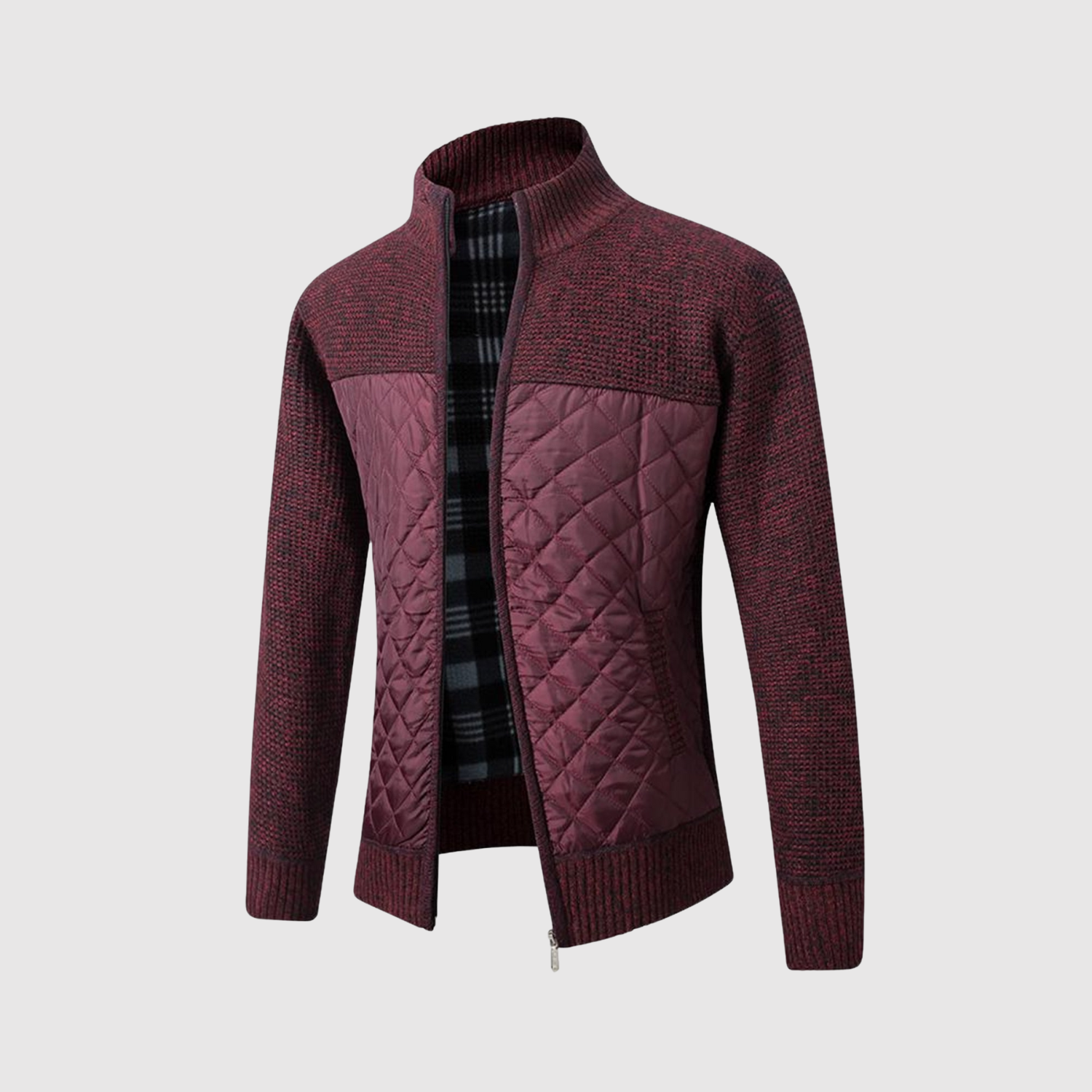 Šimon – Elegantní pánská bunda s pletenými detaily