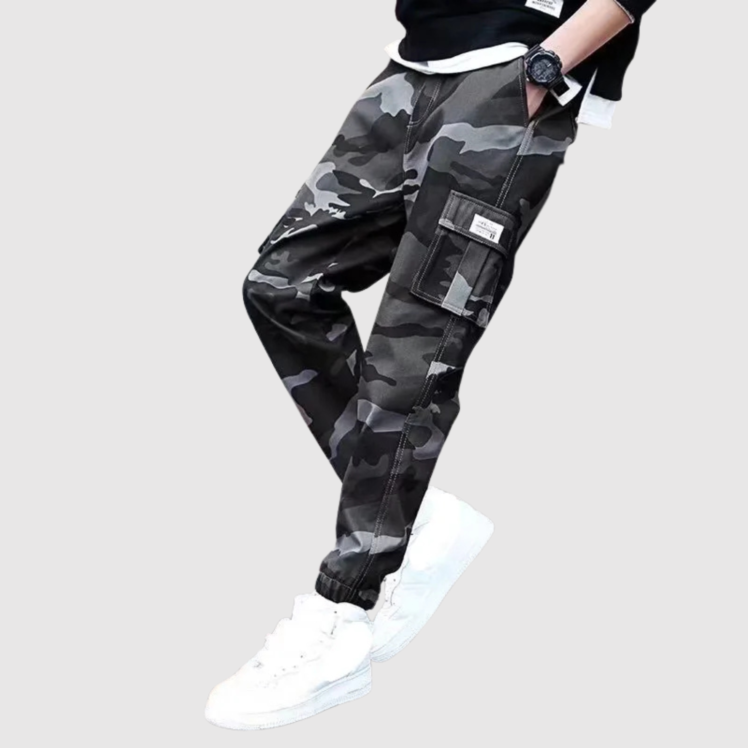 Leo – Pánské cargo kalhoty s mnoha kapsami