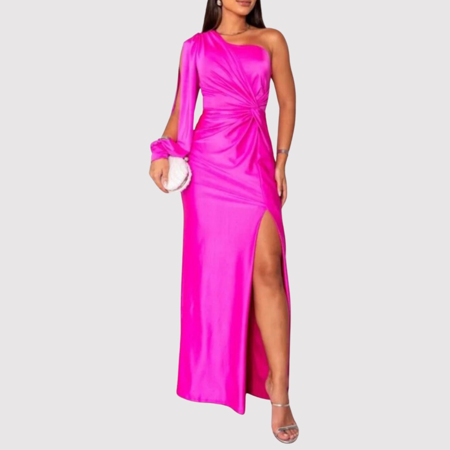 Eliška - Elegantní asymetrické večerní šaty