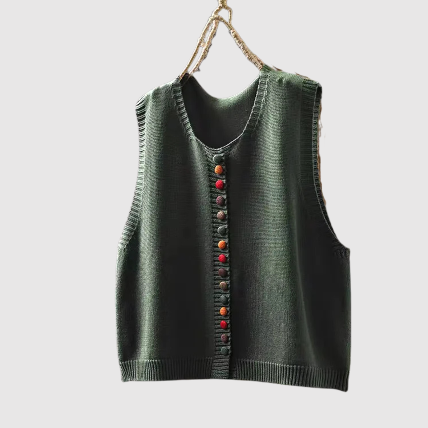 Nora - Boho kardigan s knoflíky a vintage detaily