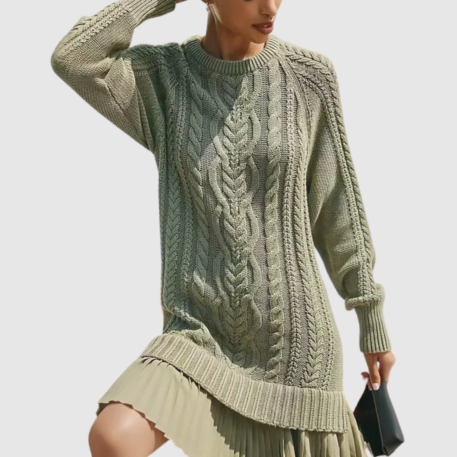 Eliška – Pletené šaty s zimním kouzlem