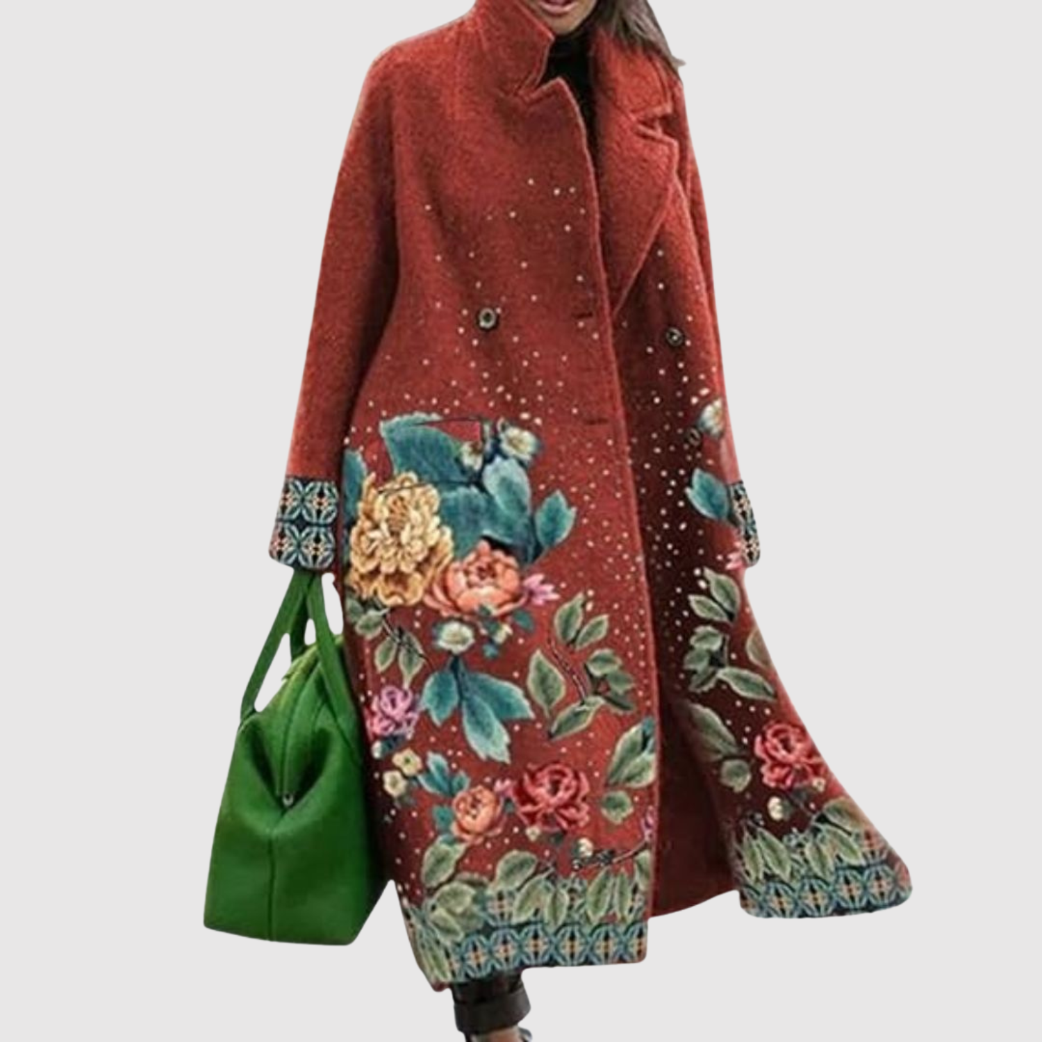 Jelena - Umělecký kabát volného střihu