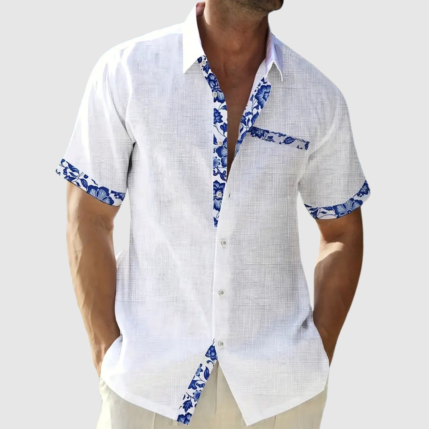 Adrian – Košile s krátkým rukávem s kontrastními detaily