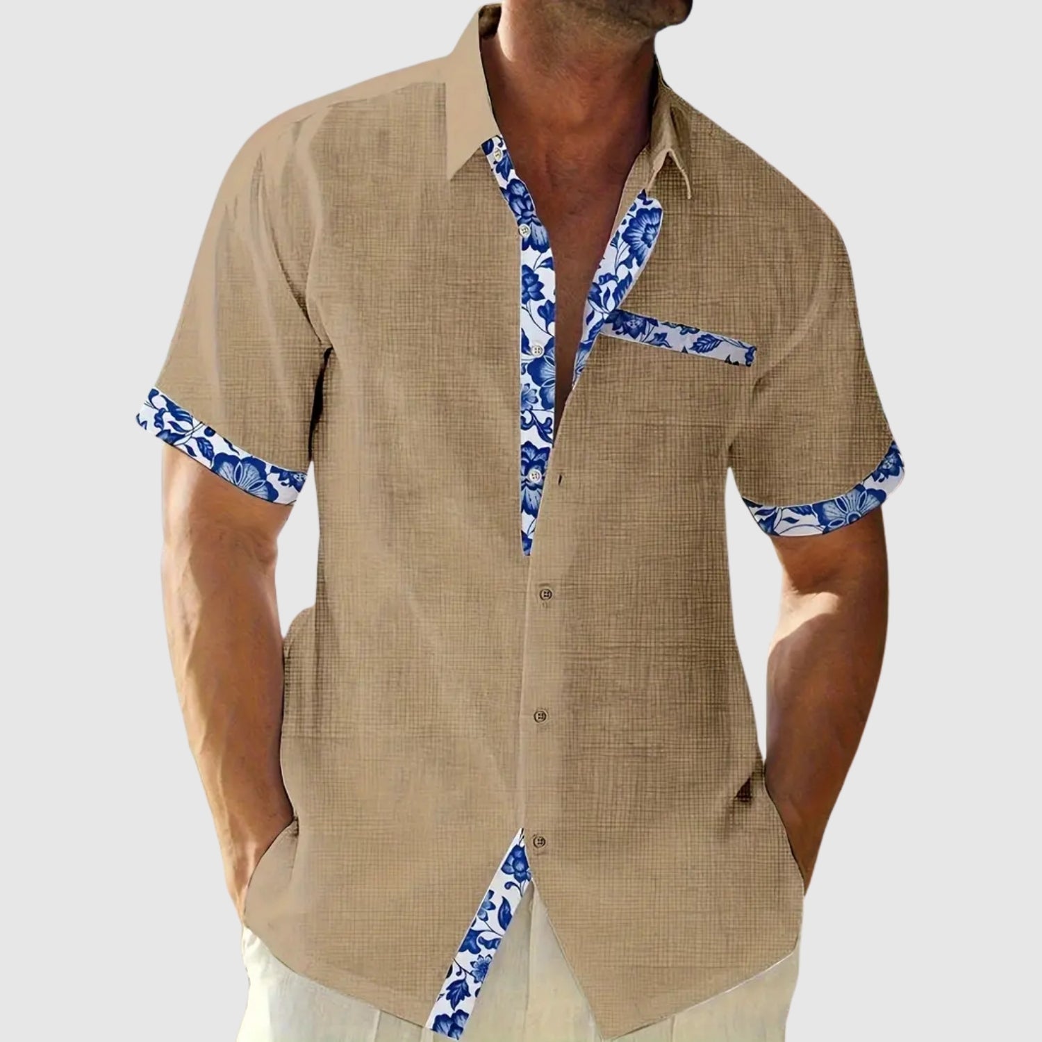 Adrian – Košile s krátkým rukávem s kontrastními detaily