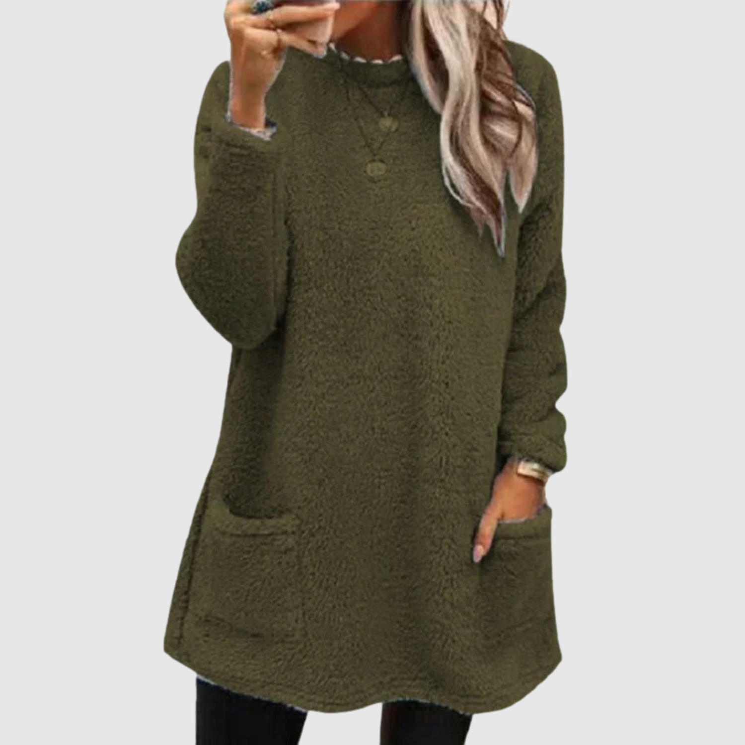 Nora – Dlouhá mikina s měkkým fleece