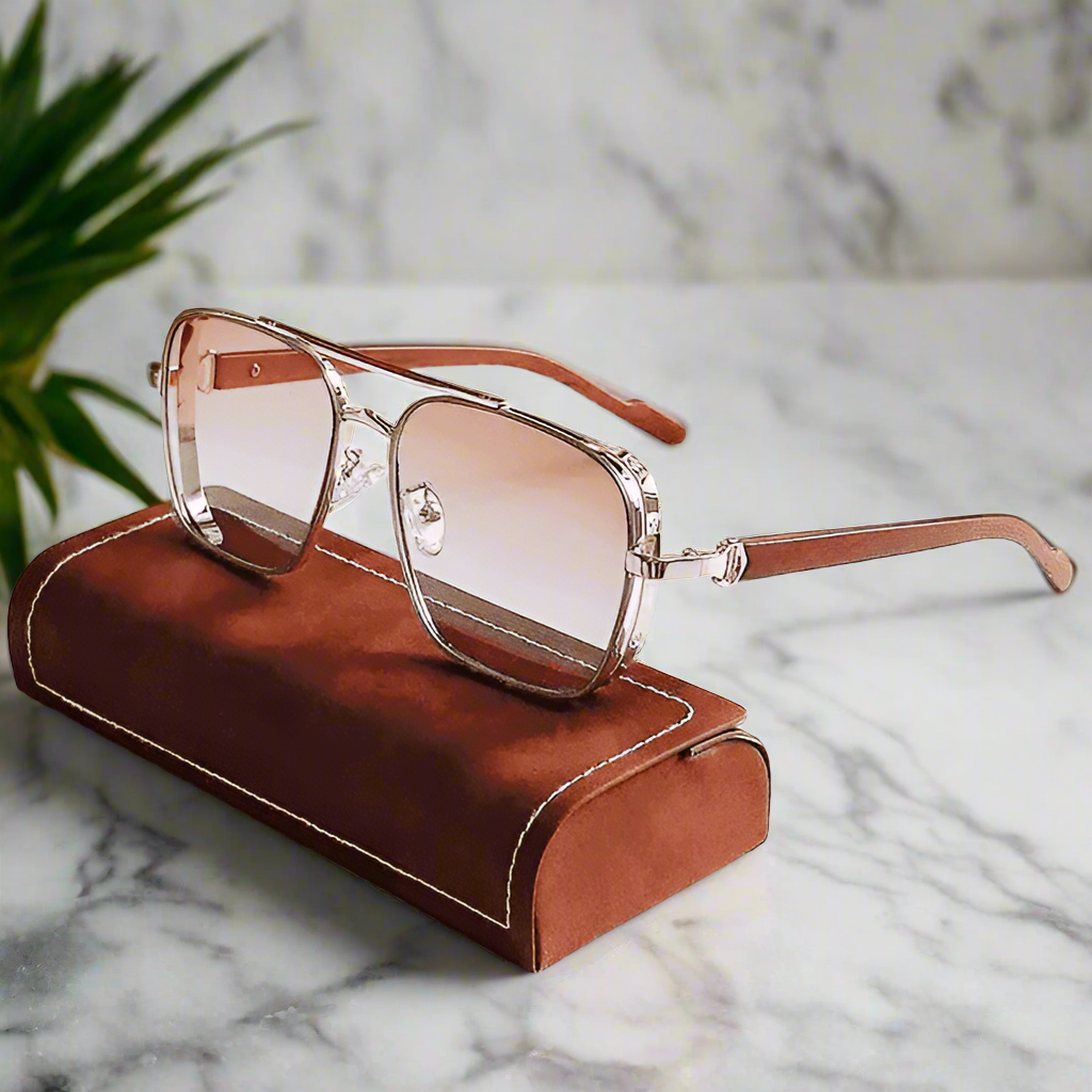 Alex – Sluneční brýle s obdélníkovým rámem a gradientními skly