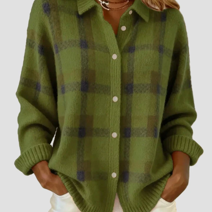 Anny | Elegantní kostkovaný svetr